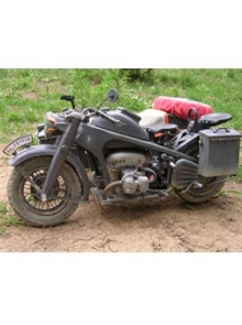 Модель мотоцикла Zundapp KS750 с коляской (металл)